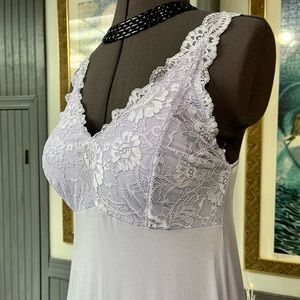 Felina Super Soft Modal Chemise With Lace – Women’s, Variety Colors, New Without Tags